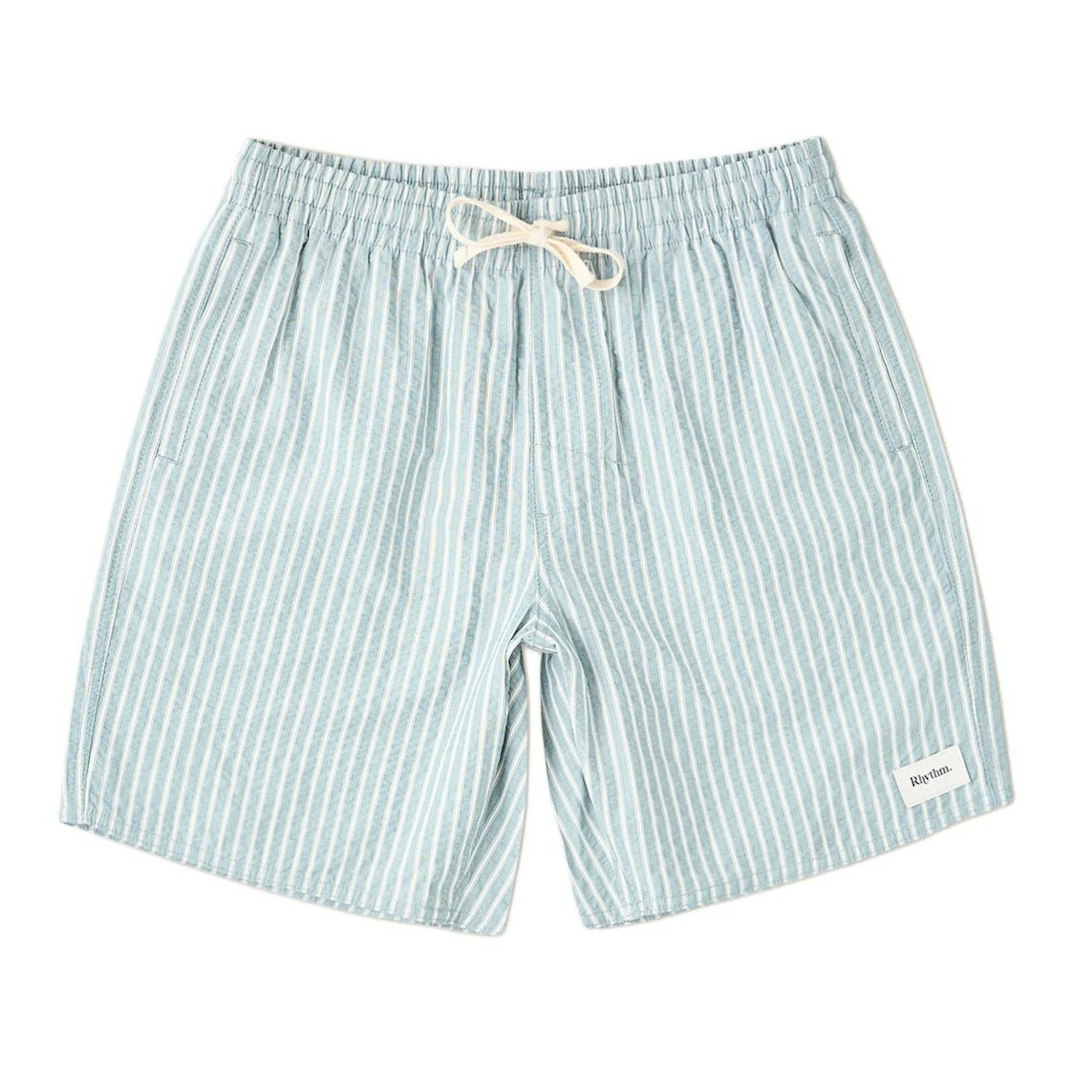 1001216_Rhythm_Coastal_Jam_Short_Seersucker_Striped_Pine_01_Product_on_White