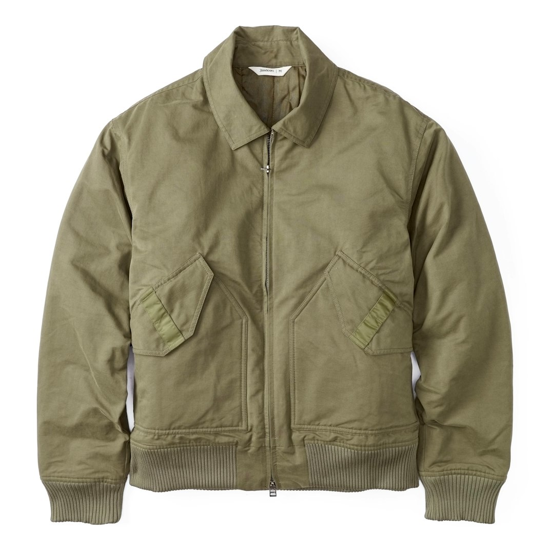86821_3sixteen_CWU_Flight_Jacket_Olive_01_Detail