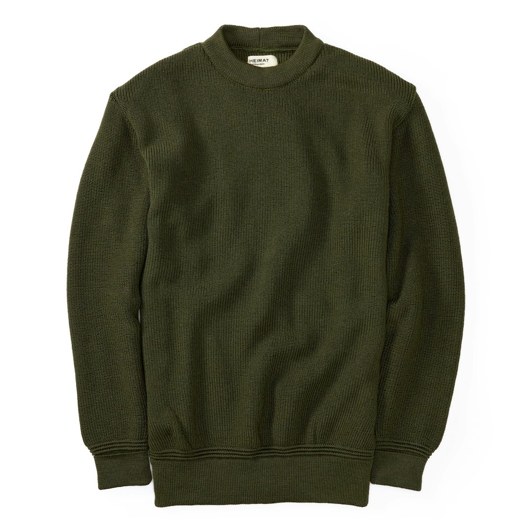 86940_Heimat_Rundhals_Merino_Wool_Crew_Sweater_Military_Green_01
