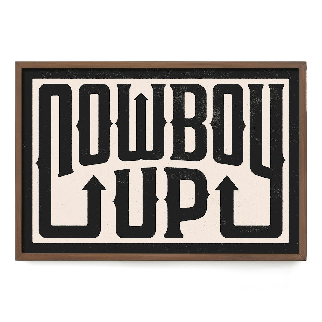 87812_Head_West_Studio_Cowboy_Up_Typography_Poster_Multi_01