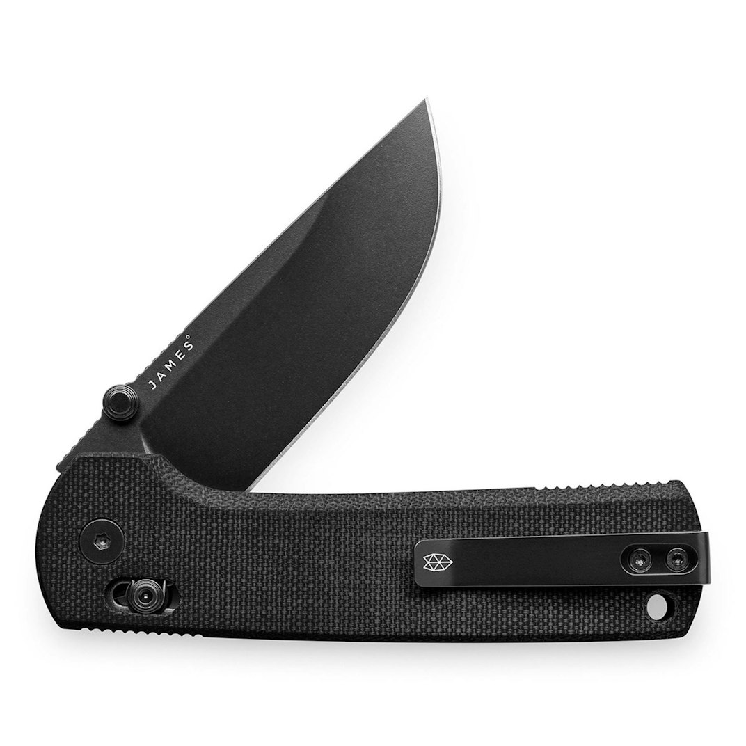 90587_The_James_Brand_The_Kline_Pocket_Knife_Black-Black-Micarta-Straight_01_Product_on_White