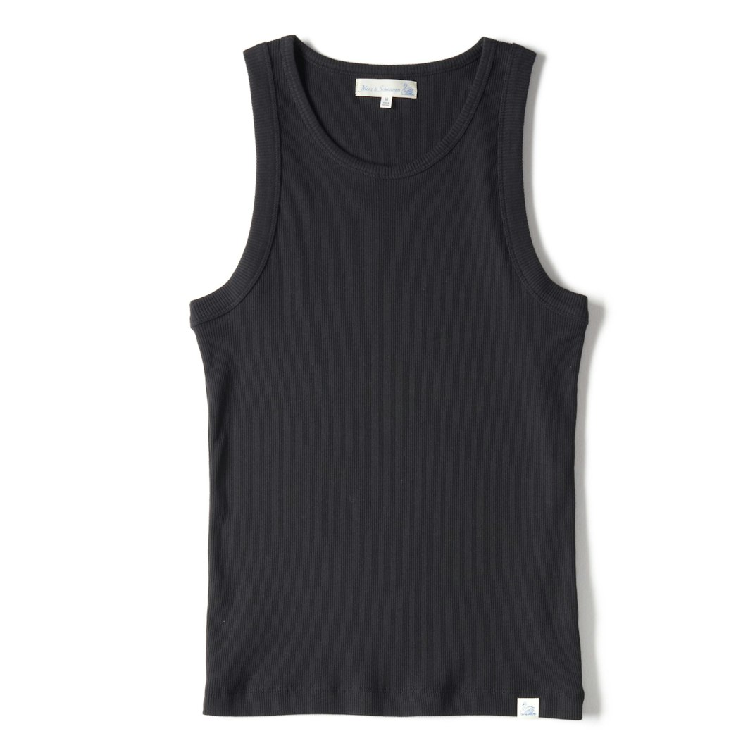 90753_Merz_b._Schwanen_Classic_Ribbed_Tank_Charcoal_01