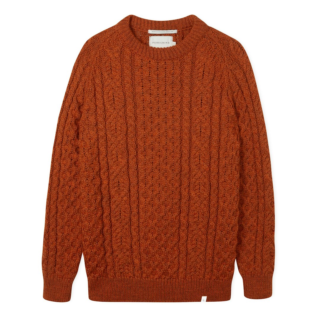 93140_Peregrine_Hudson_Aran_Sweater_Orange_01_Product_on_White